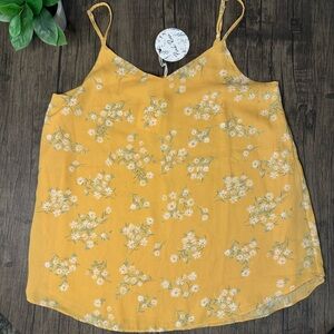 Pink rose women’s/ladies Yellow blouse large